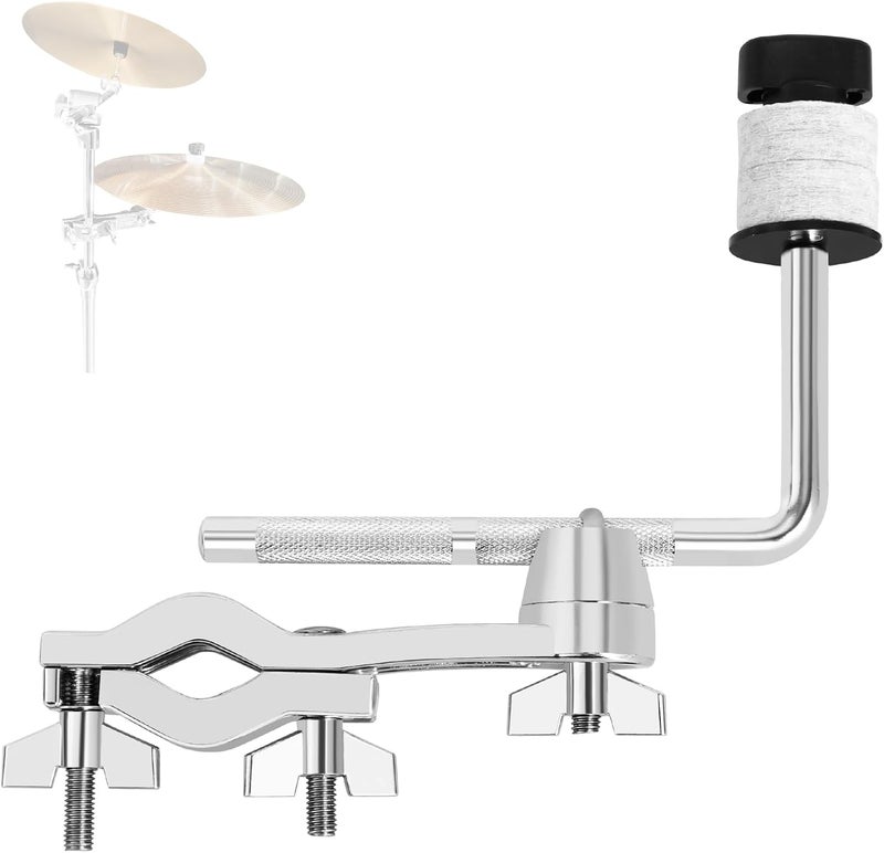 RANMING Drum Set Mounting Clamp Cymbal Stand Extension Arm L Cymbal Clamp for 8-12 Inch Splash Cymbals,Adjustable Cymbal Arm Fits 15-33mm Cymbal Stand, Drummer Beginner Percussion Accessories - Image 1